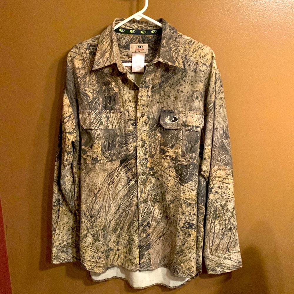 Mossy Oak Cotten mill flex shirt. Size large